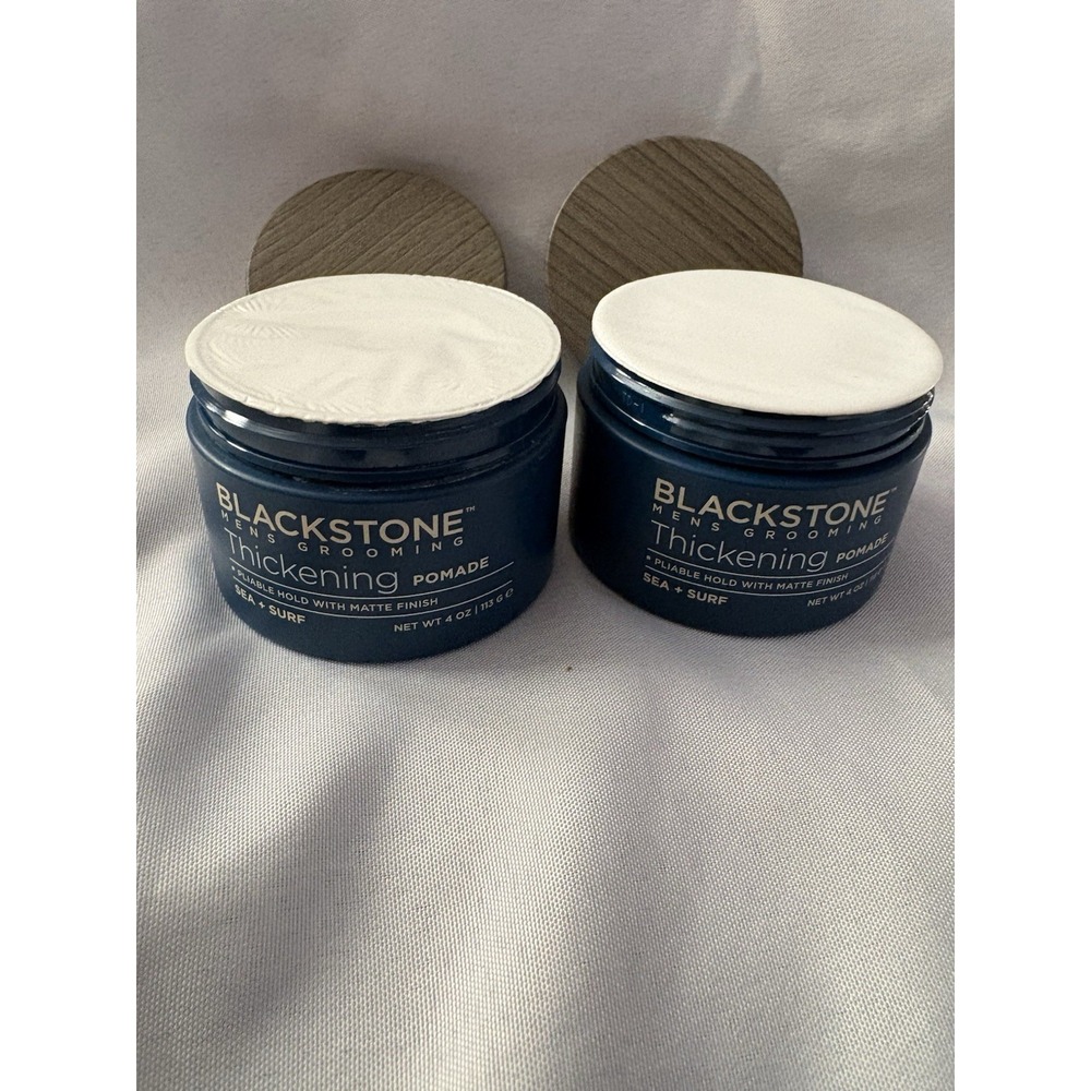 NEW Blackstone Thickening Pliable Matte Finish Pomade -Sea Surf 4oz each 2 Pack